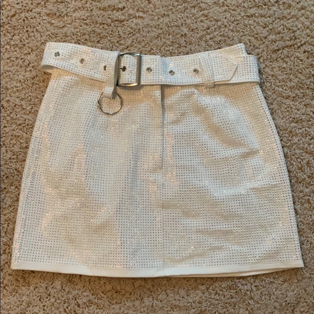 Akira sparkly mini skirt.